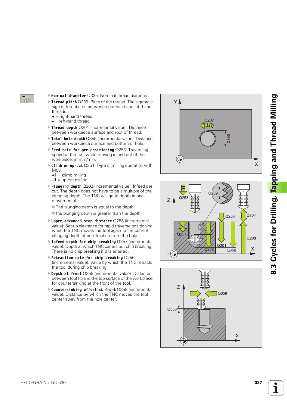 HEIDENHAIN iTNC 530 (340 49x-03) ISO programming User Manual | Page 327 / 675