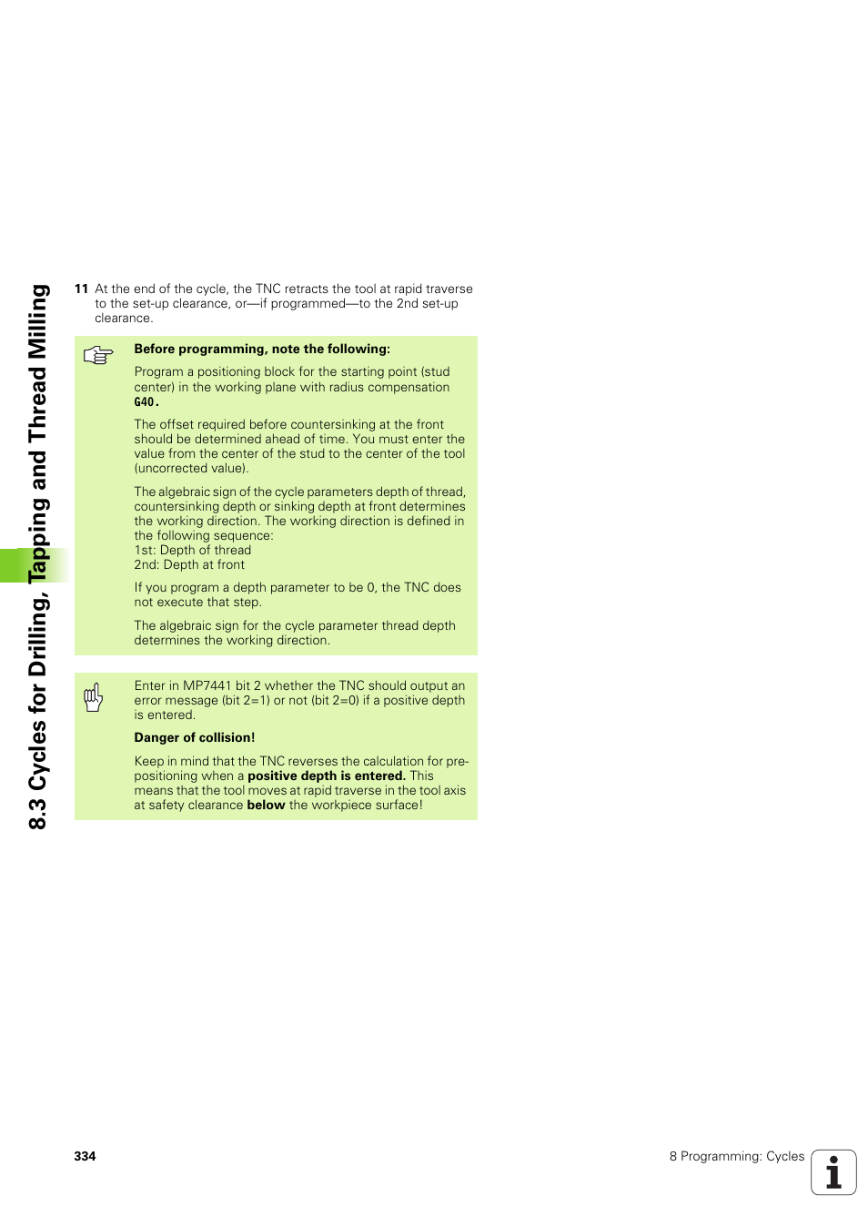 HEIDENHAIN iTNC 530 (340 49x-03) ISO programming User Manual | Page 334 / 675