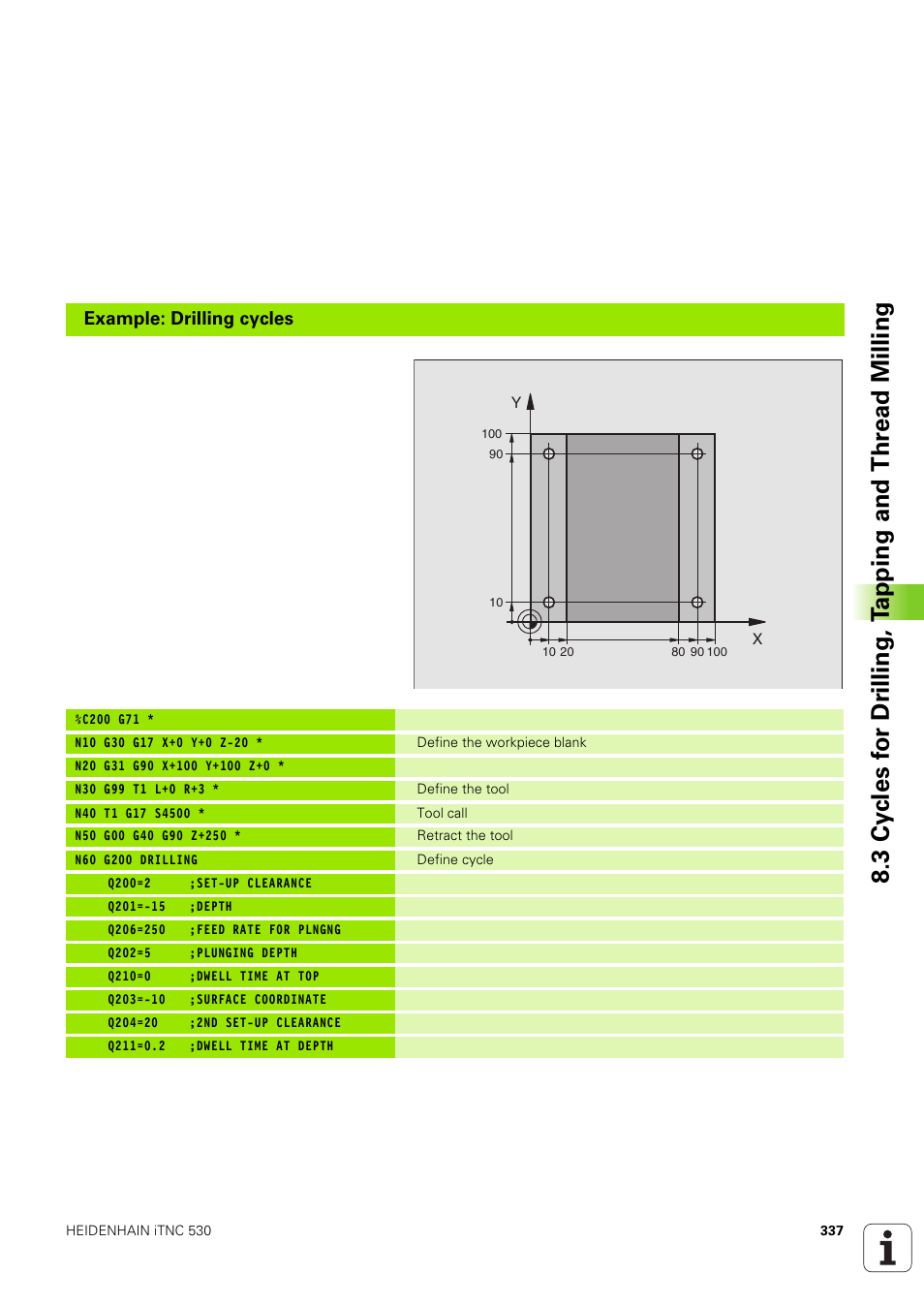 HEIDENHAIN iTNC 530 (340 49x-03) ISO programming User Manual | Page 337 / 675
