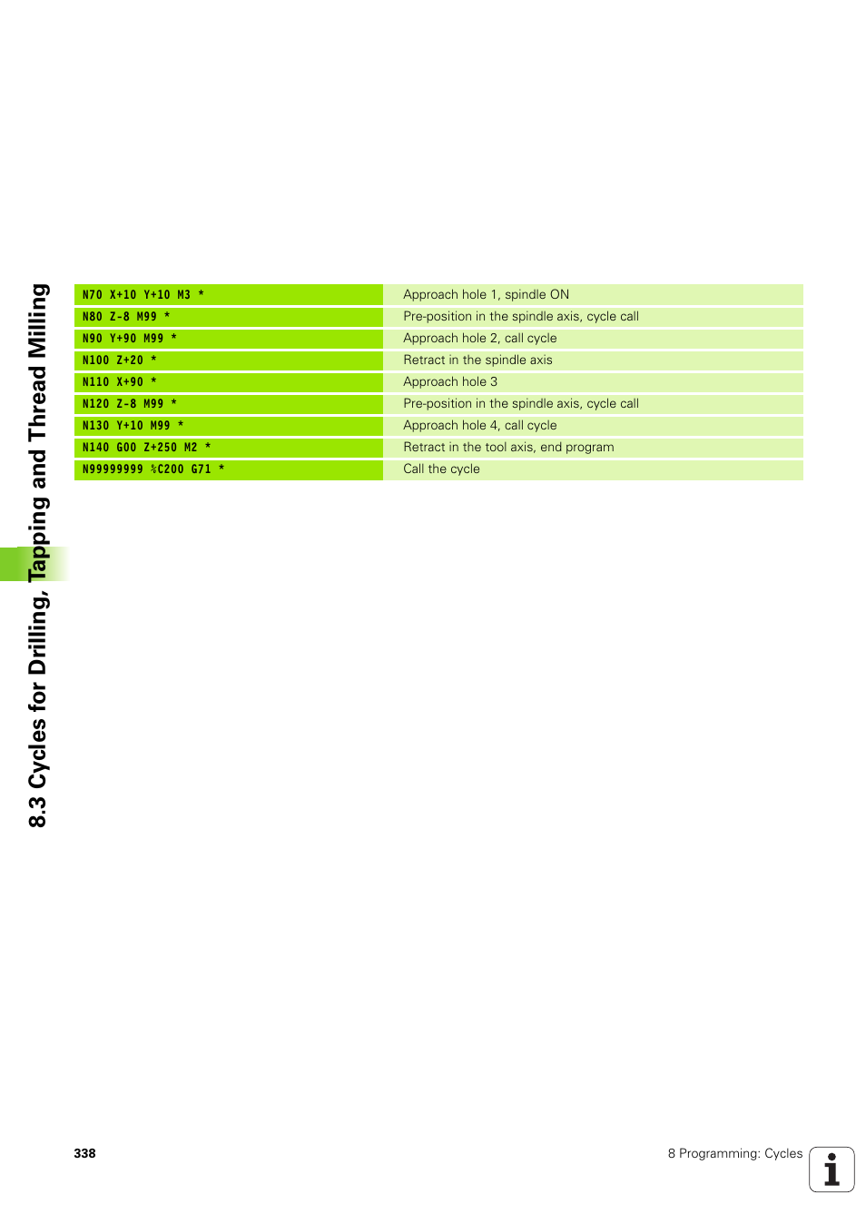 HEIDENHAIN iTNC 530 (340 49x-03) ISO programming User Manual | Page 338 / 675