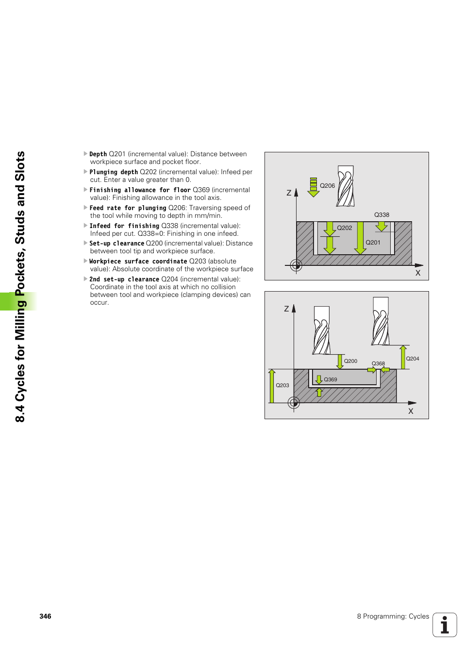 HEIDENHAIN iTNC 530 (340 49x-03) ISO programming User Manual | Page 346 / 675