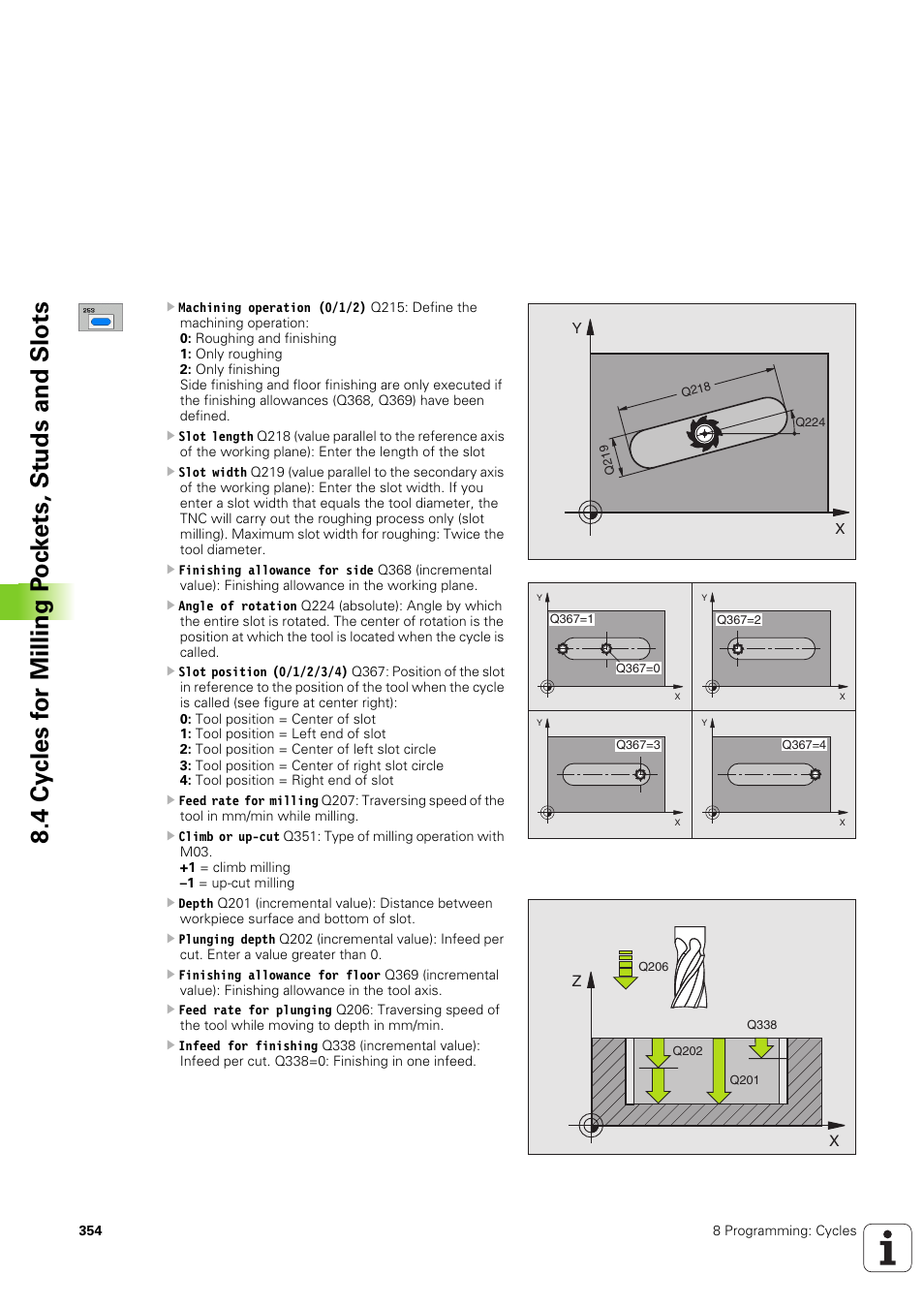 HEIDENHAIN iTNC 530 (340 49x-03) ISO programming User Manual | Page 354 / 675