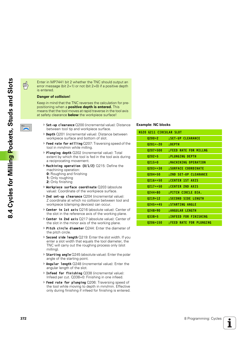 HEIDENHAIN iTNC 530 (340 49x-03) ISO programming User Manual | Page 372 / 675