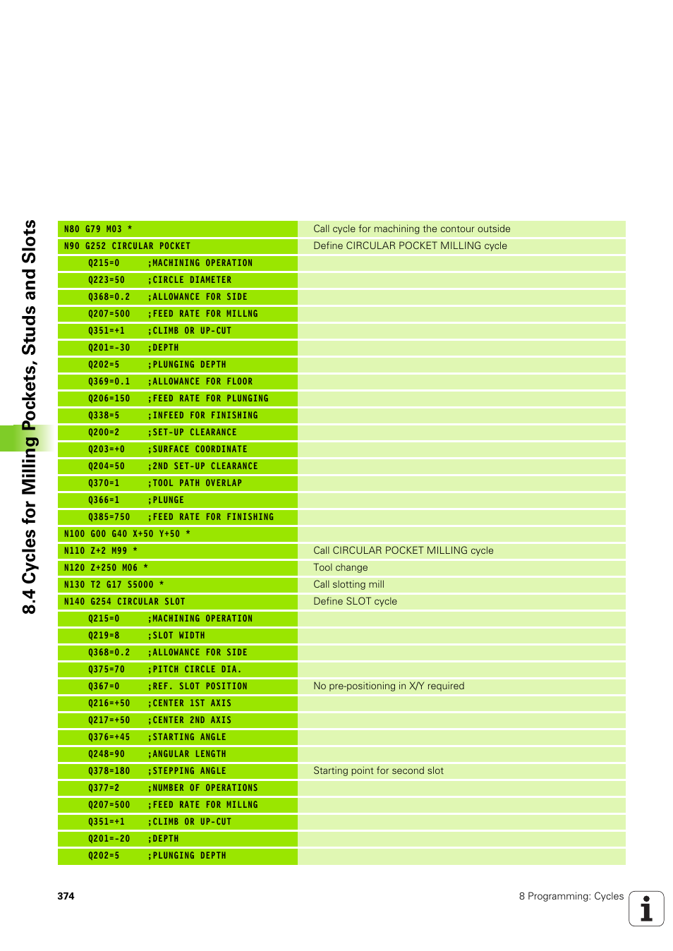 HEIDENHAIN iTNC 530 (340 49x-03) ISO programming User Manual | Page 374 / 675