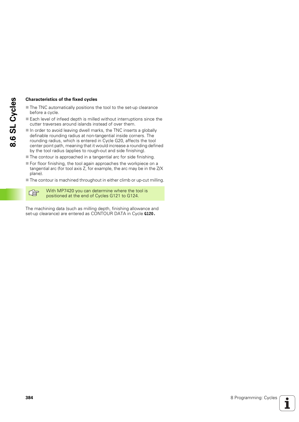 6 sl cy cles | HEIDENHAIN iTNC 530 (340 49x-03) ISO programming User Manual | Page 384 / 675