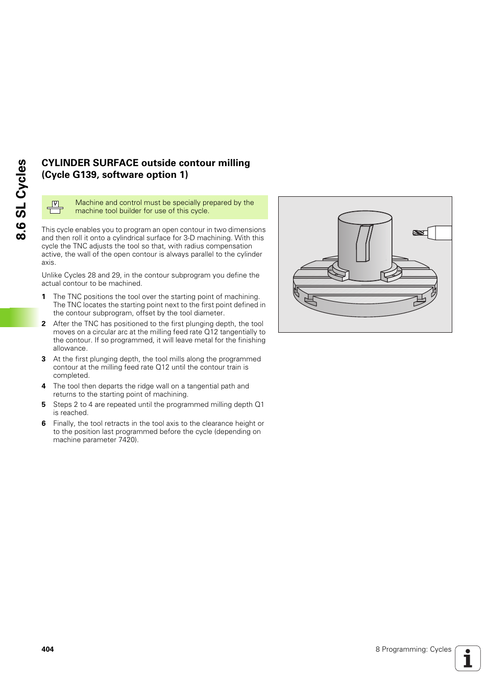 6 sl cy cles | HEIDENHAIN iTNC 530 (340 49x-03) ISO programming User Manual | Page 404 / 675