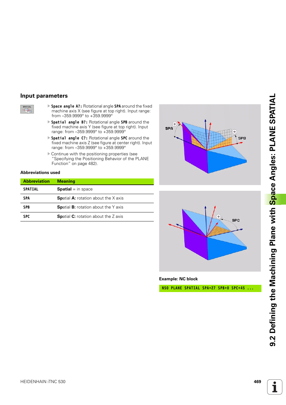 Input parameters | HEIDENHAIN iTNC 530 (340 49x-03) ISO programming User Manual | Page 469 / 675