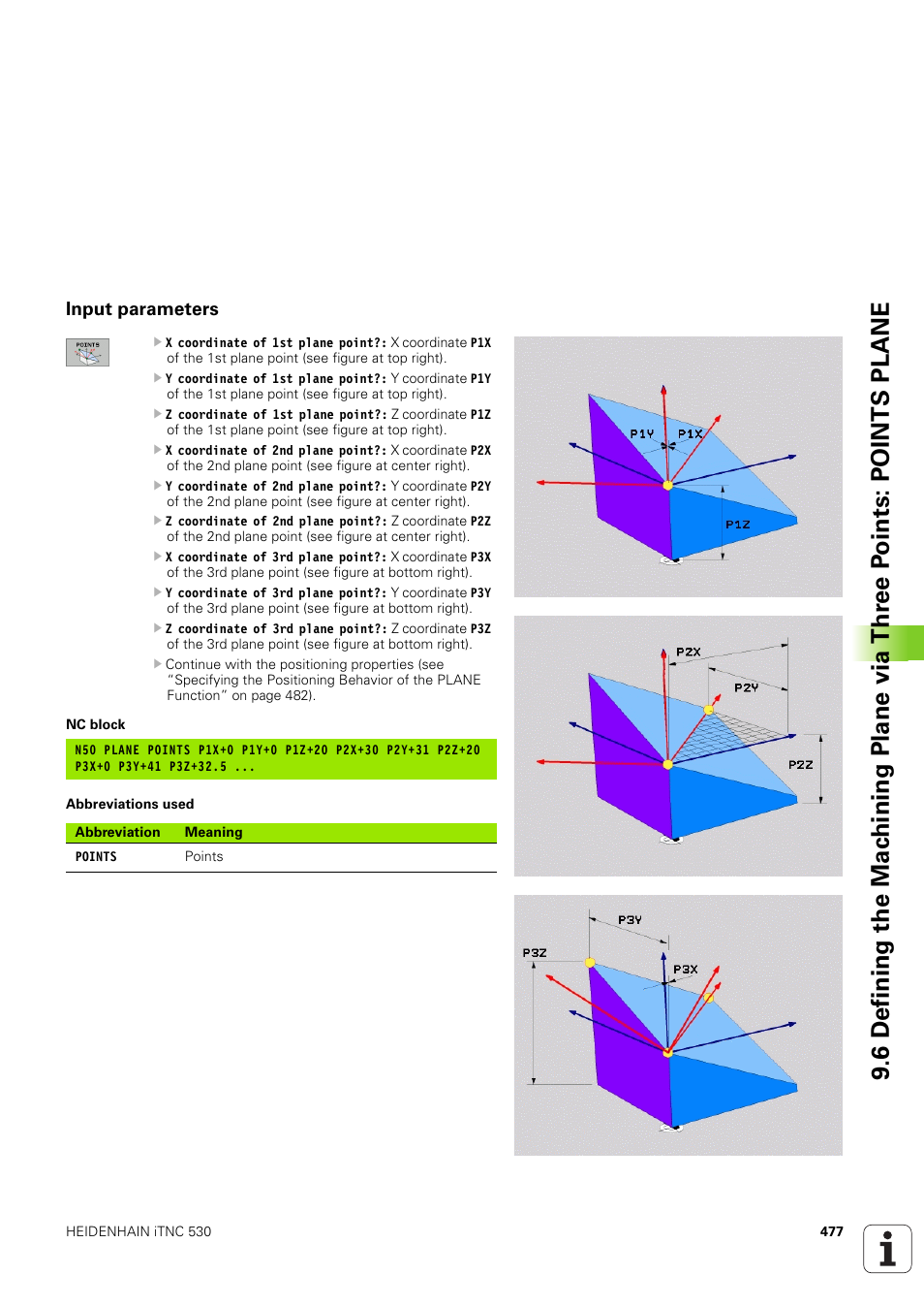 Input parameters | HEIDENHAIN iTNC 530 (340 49x-03) ISO programming User Manual | Page 477 / 675