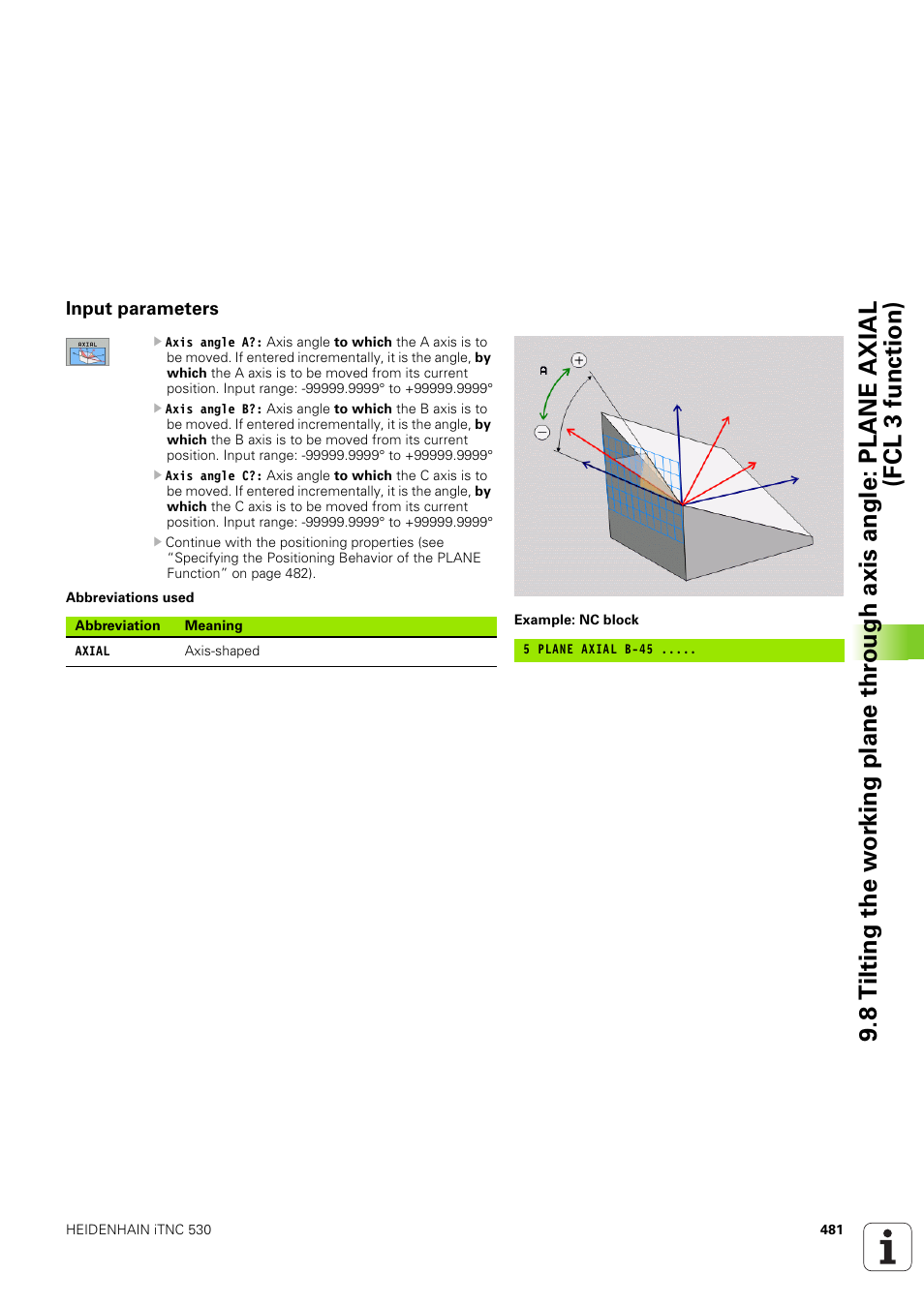 Input parameters | HEIDENHAIN iTNC 530 (340 49x-03) ISO programming User Manual | Page 481 / 675
