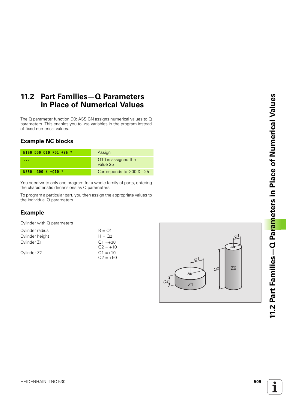 Example nc blocks, Example | HEIDENHAIN iTNC 530 (340 49x-03) ISO programming User Manual | Page 509 / 675