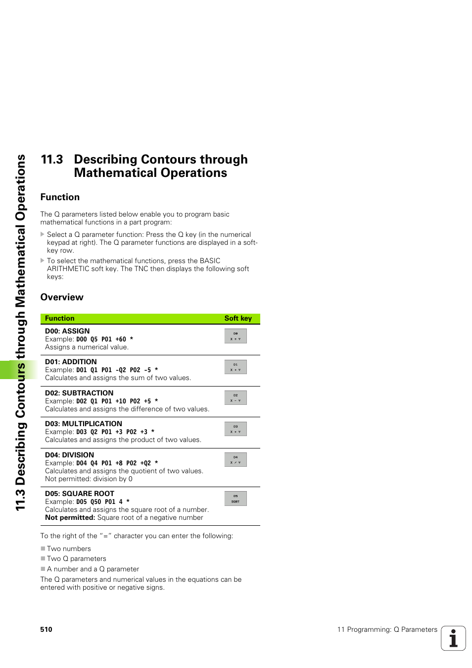 Function, Overview | HEIDENHAIN iTNC 530 (340 49x-03) ISO programming User Manual | Page 510 / 675