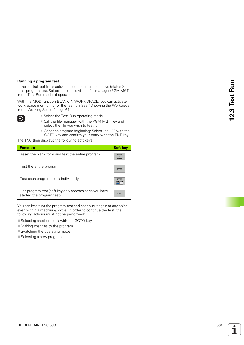3 t e st run | HEIDENHAIN iTNC 530 (340 49x-03) ISO programming User Manual | Page 561 / 675