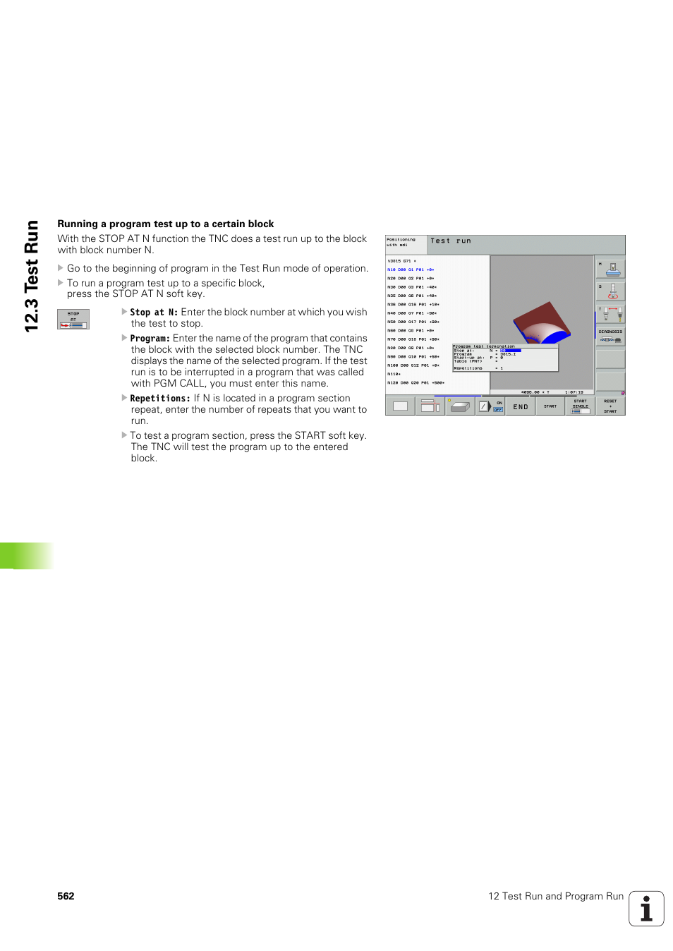 3 t e st run | HEIDENHAIN iTNC 530 (340 49x-03) ISO programming User Manual | Page 562 / 675