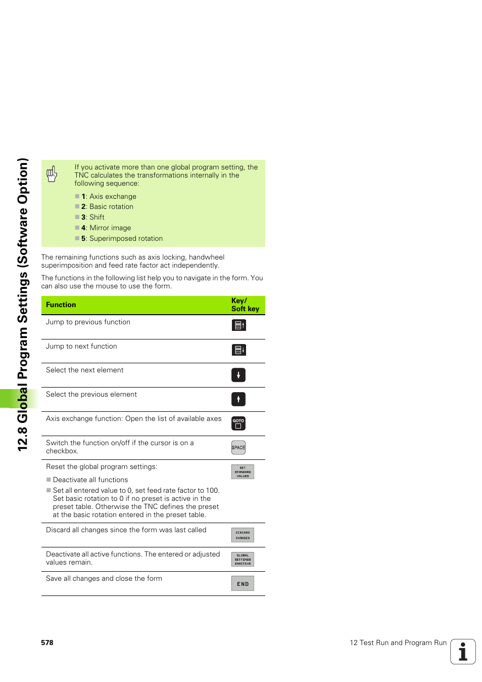8 global pr ogr a m set tings (sof tw ar e option) | HEIDENHAIN iTNC 530 (340 49x-03) ISO programming User Manual | Page 578 / 675