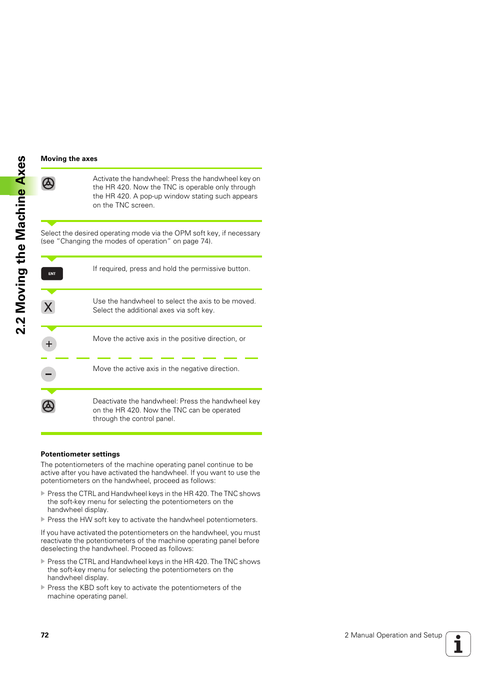 2 mo ving the mac h ine ax es | HEIDENHAIN iTNC 530 (340 49x-03) ISO programming User Manual | Page 72 / 675
