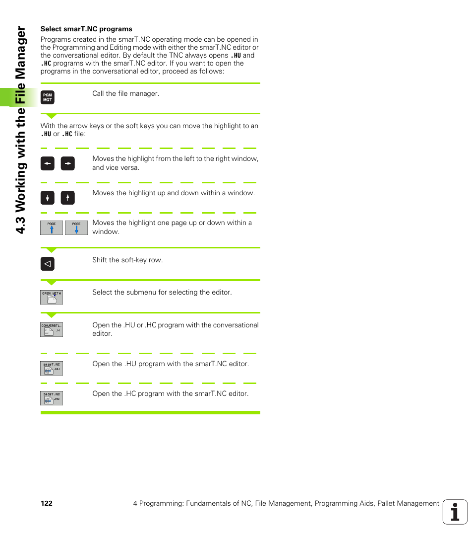 3 w o rk ing with the file manag e r | HEIDENHAIN iTNC 530 (340 49x-04) User Manual | Page 122 / 789