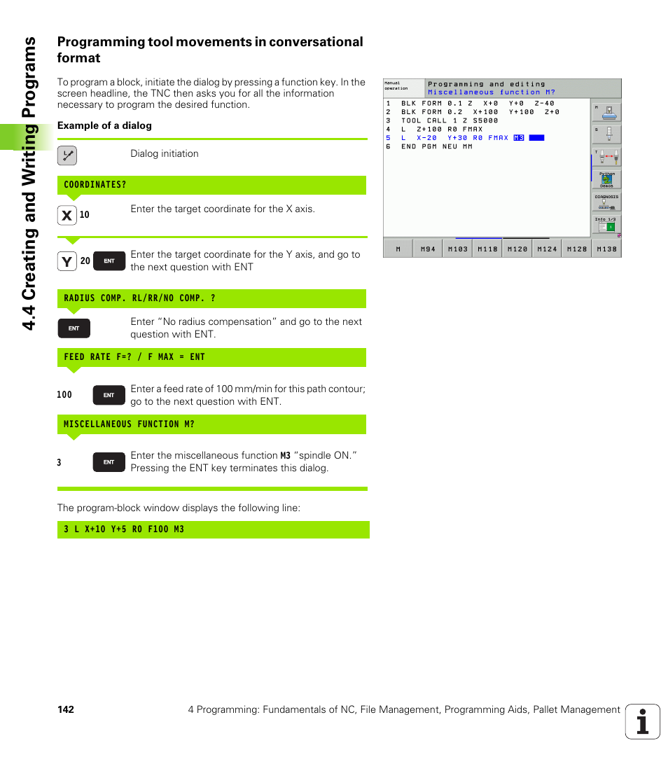 4 cr eating and w riting pr ogr a ms | HEIDENHAIN iTNC 530 (340 49x-04) User Manual | Page 142 / 789