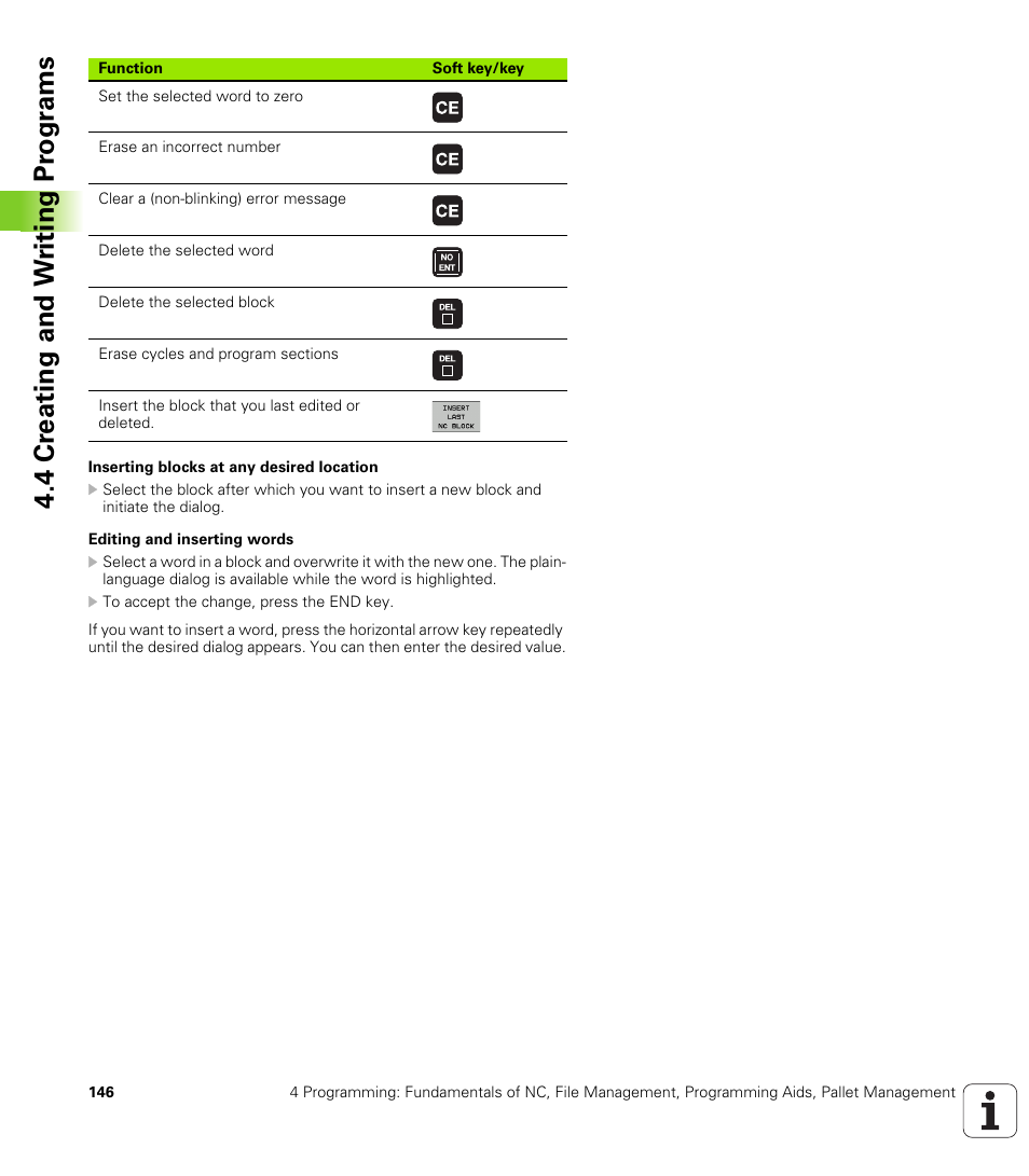 4 cr eating and w riting pr ogr a ms | HEIDENHAIN iTNC 530 (340 49x-04) User Manual | Page 146 / 789