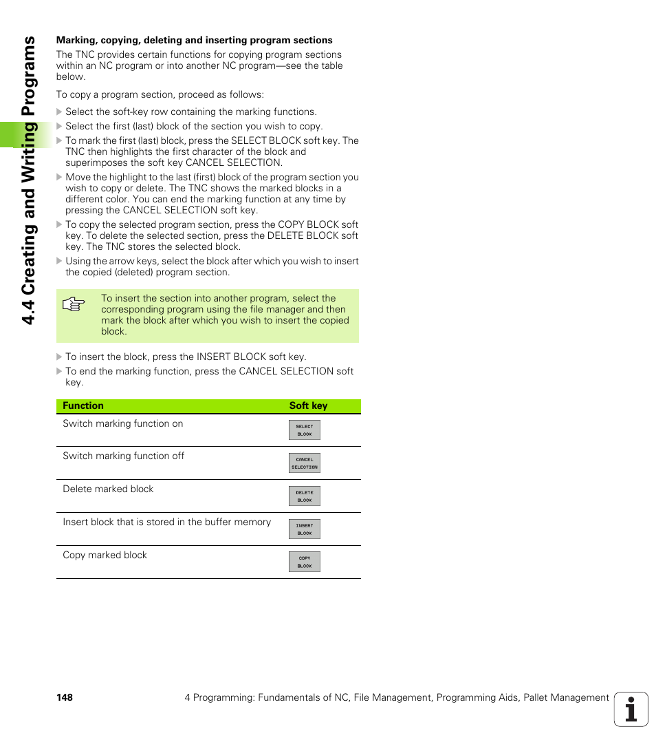 4 cr eating and w riting pr ogr a ms | HEIDENHAIN iTNC 530 (340 49x-04) User Manual | Page 148 / 789