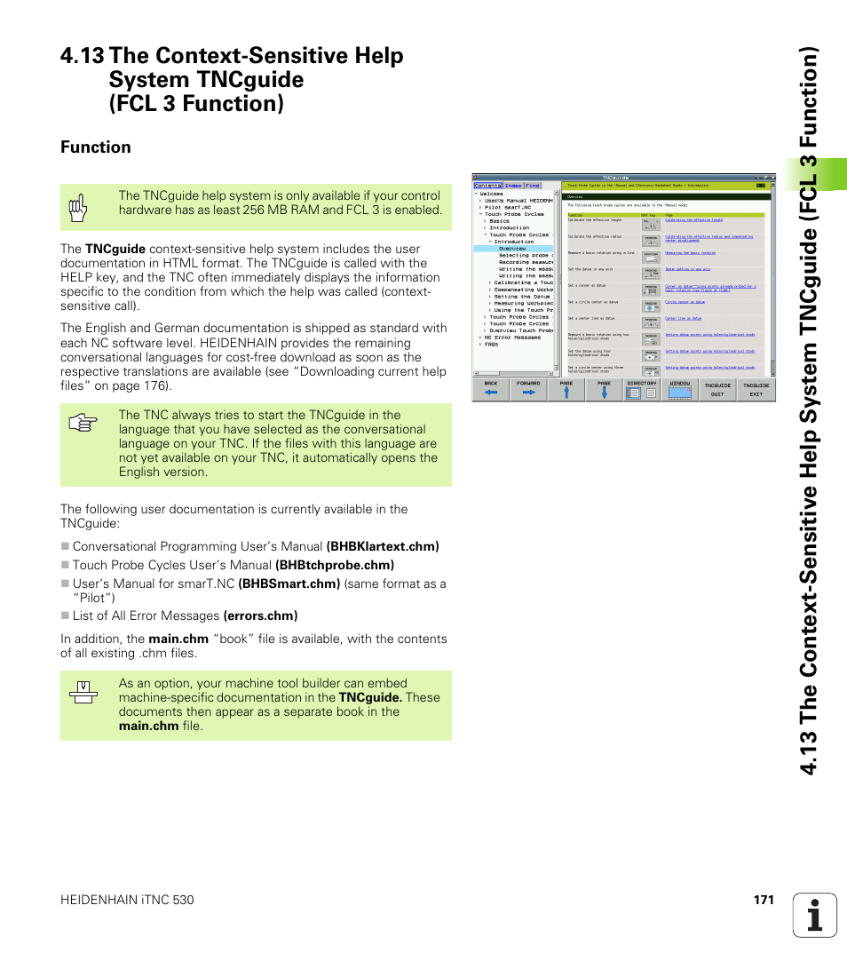 Function | HEIDENHAIN iTNC 530 (340 49x-04) User Manual | Page 171 / 789