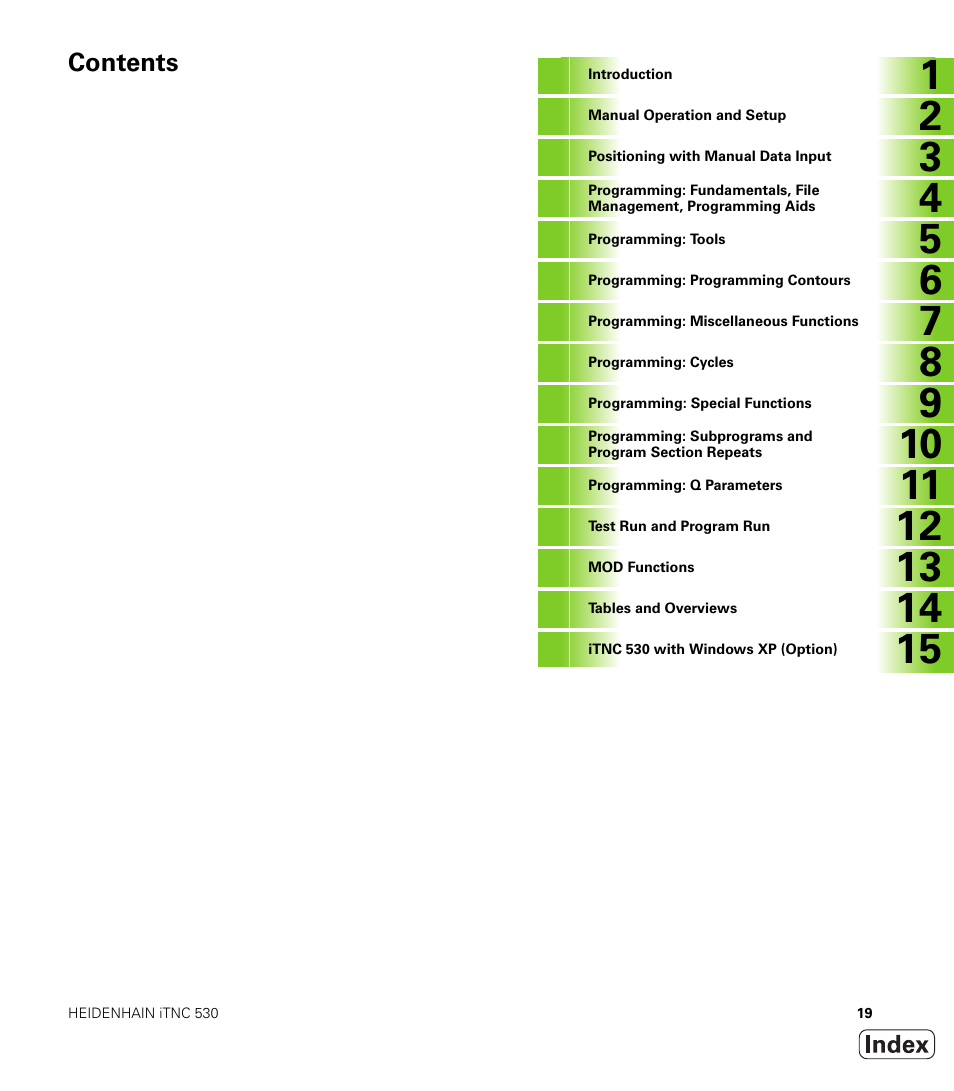 HEIDENHAIN iTNC 530 (340 49x-04) User Manual | Page 19 / 789