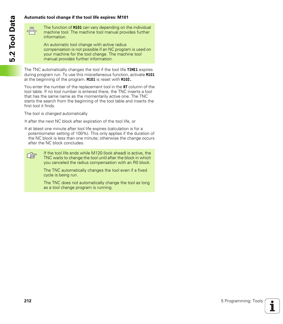 2 t ool d a ta | HEIDENHAIN iTNC 530 (340 49x-04) User Manual | Page 212 / 789