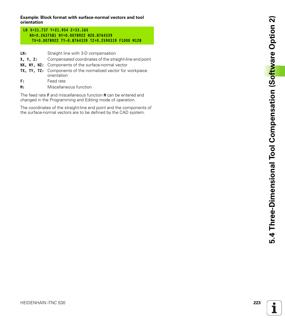 HEIDENHAIN iTNC 530 (340 49x-04) User Manual | Page 223 / 789