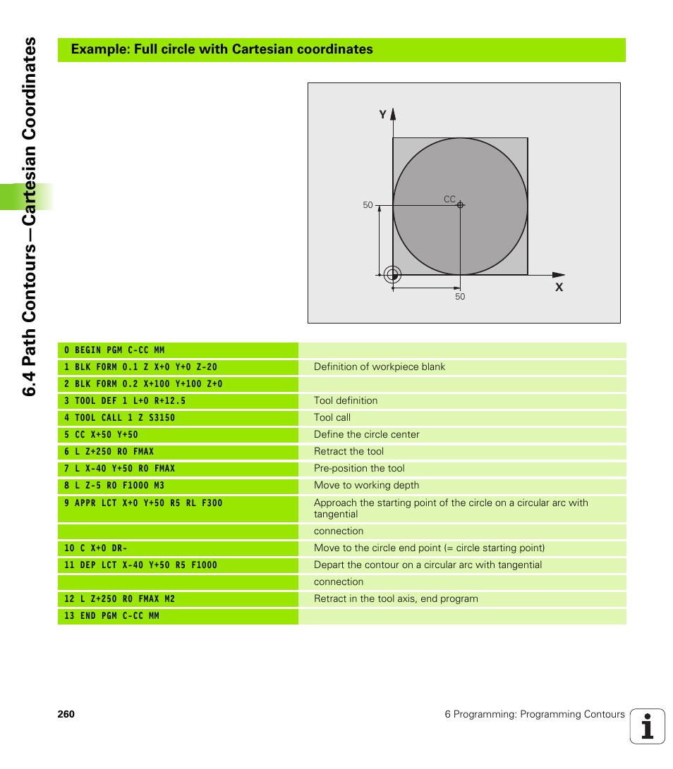 4 p a th cont ours—car te sian coor dinat e s | HEIDENHAIN iTNC 530 (340 49x-04) User Manual | Page 260 / 789