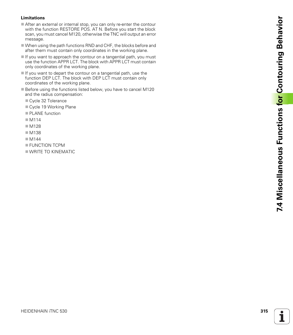 HEIDENHAIN iTNC 530 (340 49x-04) User Manual | Page 315 / 789