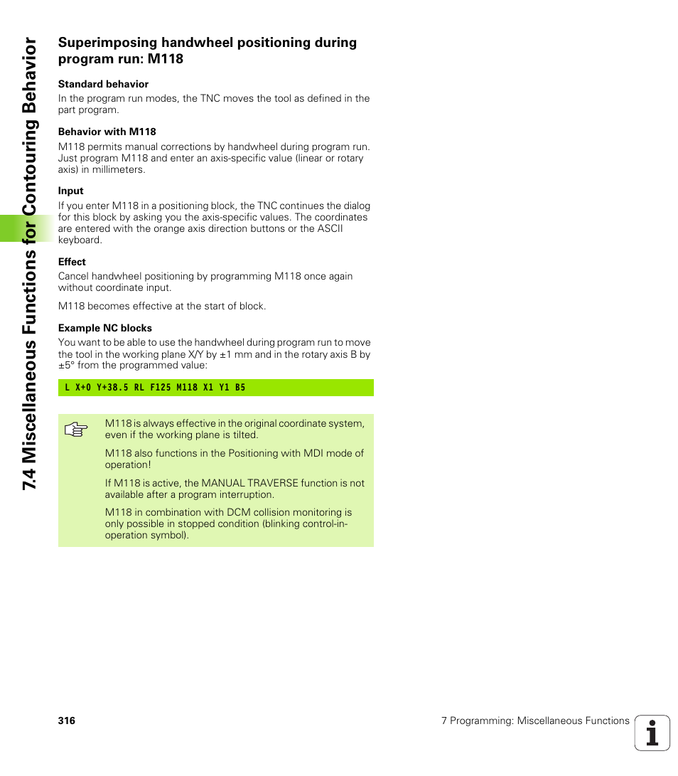 HEIDENHAIN iTNC 530 (340 49x-04) User Manual | Page 316 / 789