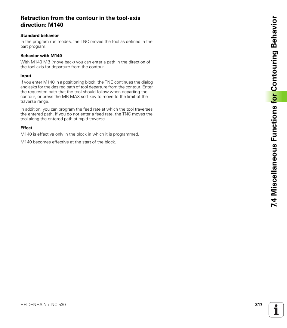 HEIDENHAIN iTNC 530 (340 49x-04) User Manual | Page 317 / 789