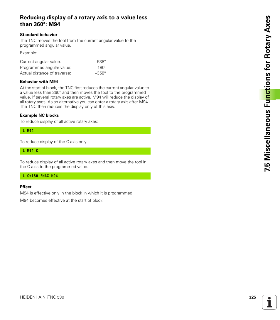 HEIDENHAIN iTNC 530 (340 49x-04) User Manual | Page 325 / 789