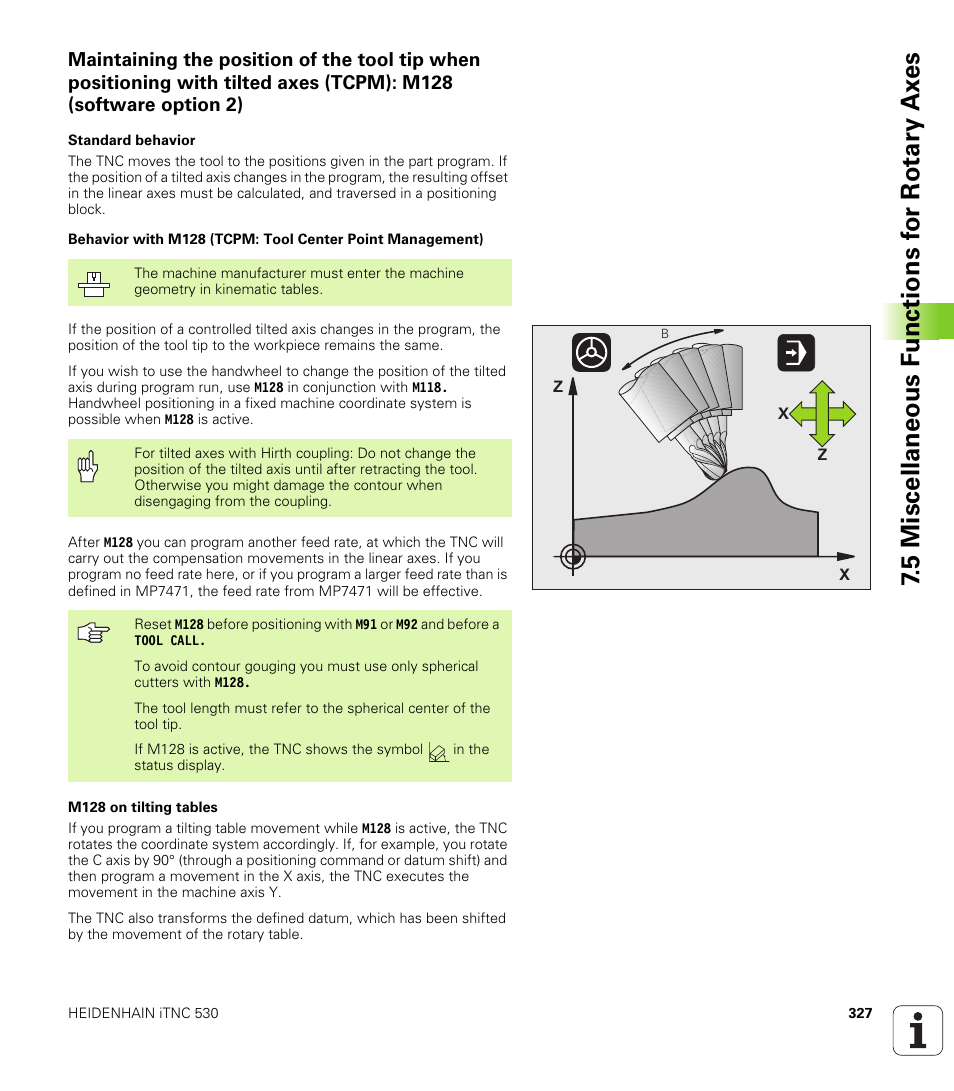 HEIDENHAIN iTNC 530 (340 49x-04) User Manual | Page 327 / 789