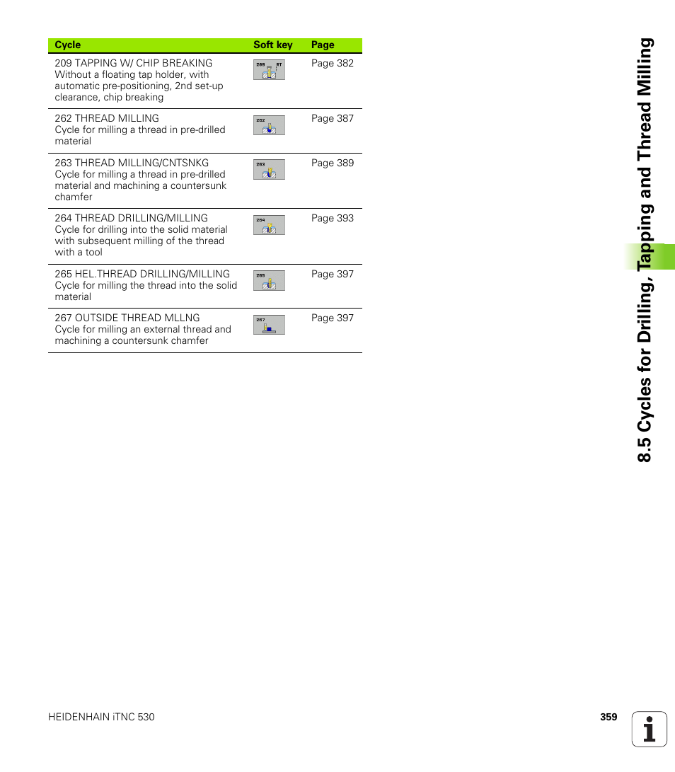 HEIDENHAIN iTNC 530 (340 49x-04) User Manual | Page 359 / 789