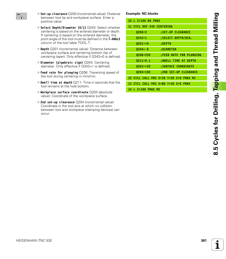 HEIDENHAIN iTNC 530 (340 49x-04) User Manual | Page 361 / 789