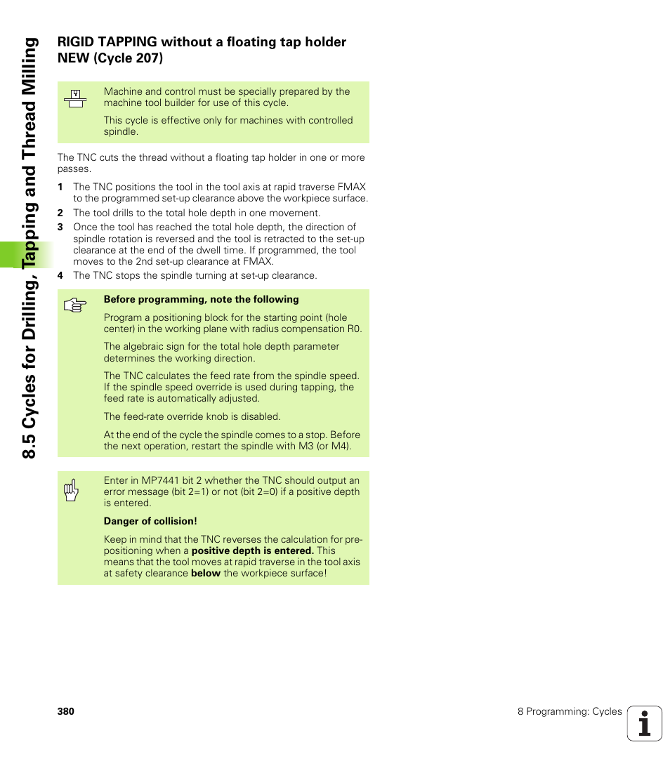 HEIDENHAIN iTNC 530 (340 49x-04) User Manual | Page 380 / 789