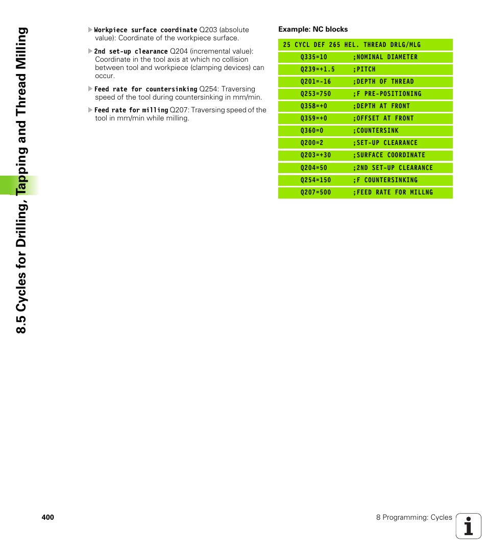 HEIDENHAIN iTNC 530 (340 49x-04) User Manual | Page 400 / 789