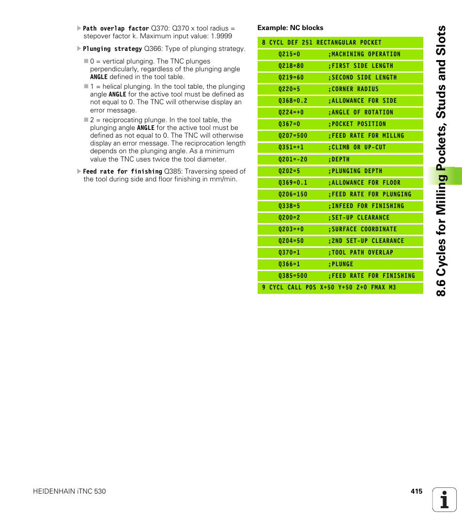 HEIDENHAIN iTNC 530 (340 49x-04) User Manual | Page 415 / 789