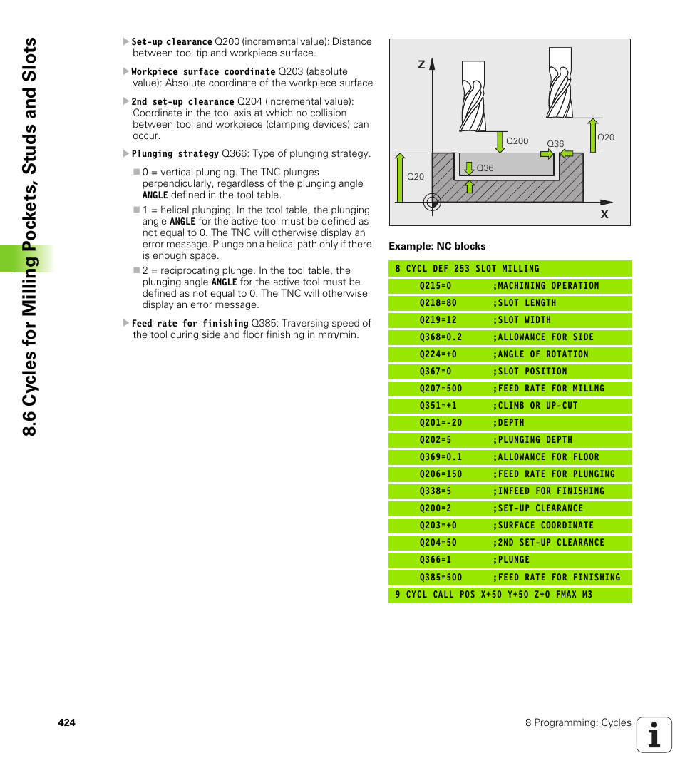 HEIDENHAIN iTNC 530 (340 49x-04) User Manual | Page 424 / 789