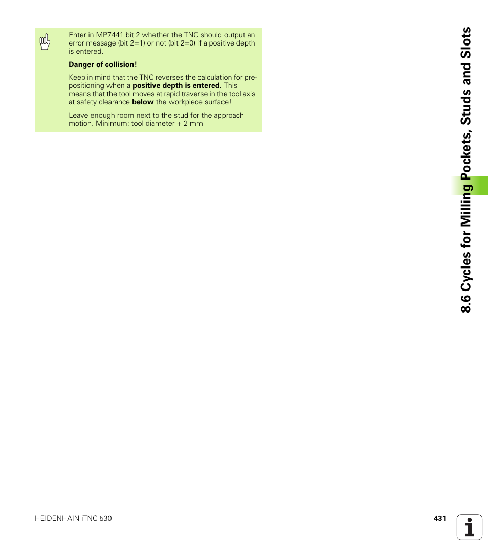 HEIDENHAIN iTNC 530 (340 49x-04) User Manual | Page 431 / 789