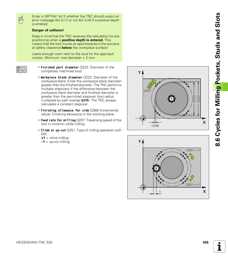 HEIDENHAIN iTNC 530 (340 49x-04) User Manual | Page 435 / 789