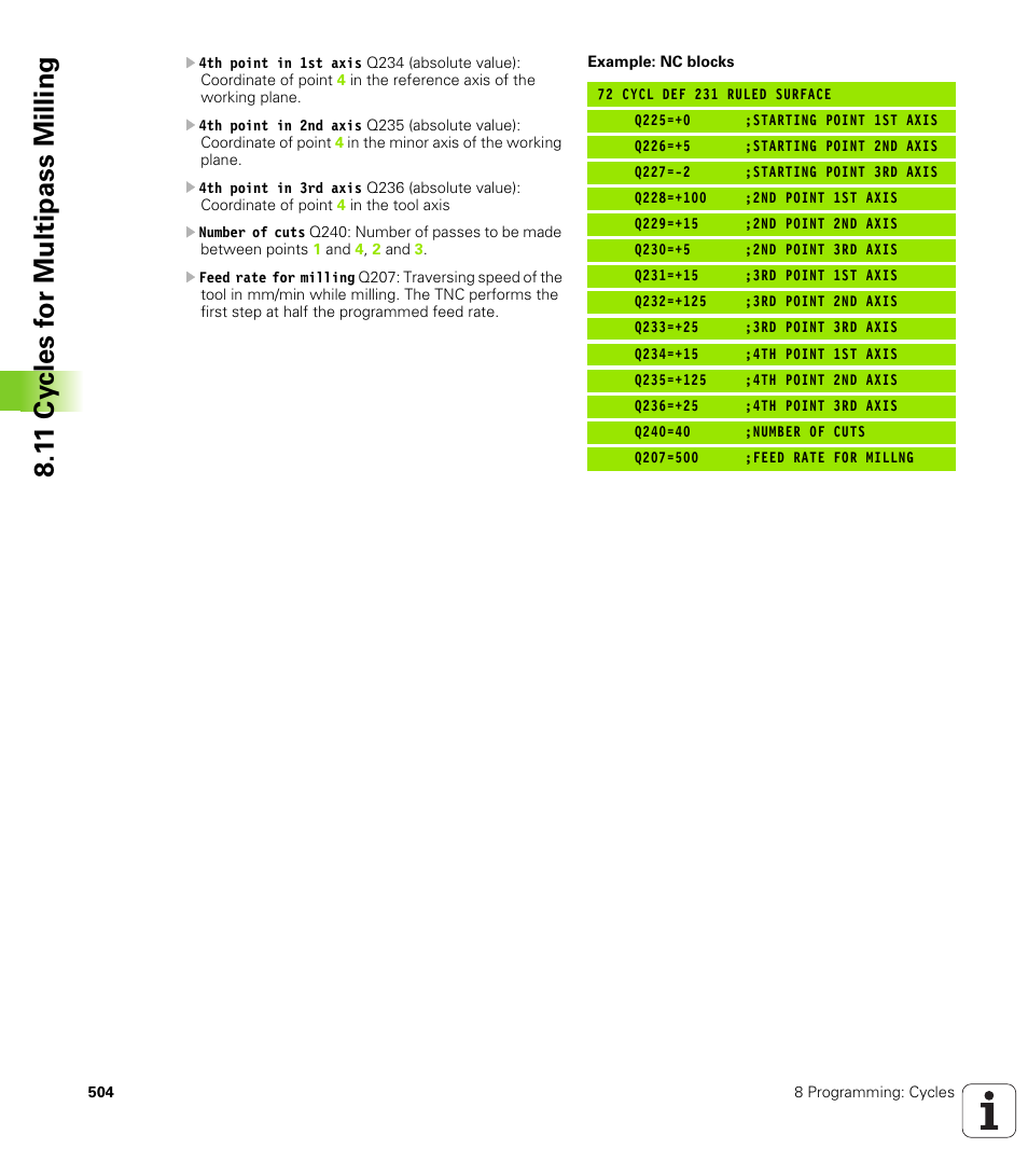 HEIDENHAIN iTNC 530 (340 49x-04) User Manual | Page 504 / 789