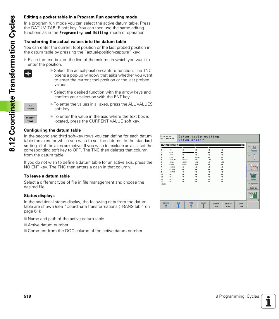 12 coor dinat e t ransf or mation cy cles | HEIDENHAIN iTNC 530 (340 49x-04) User Manual | Page 518 / 789