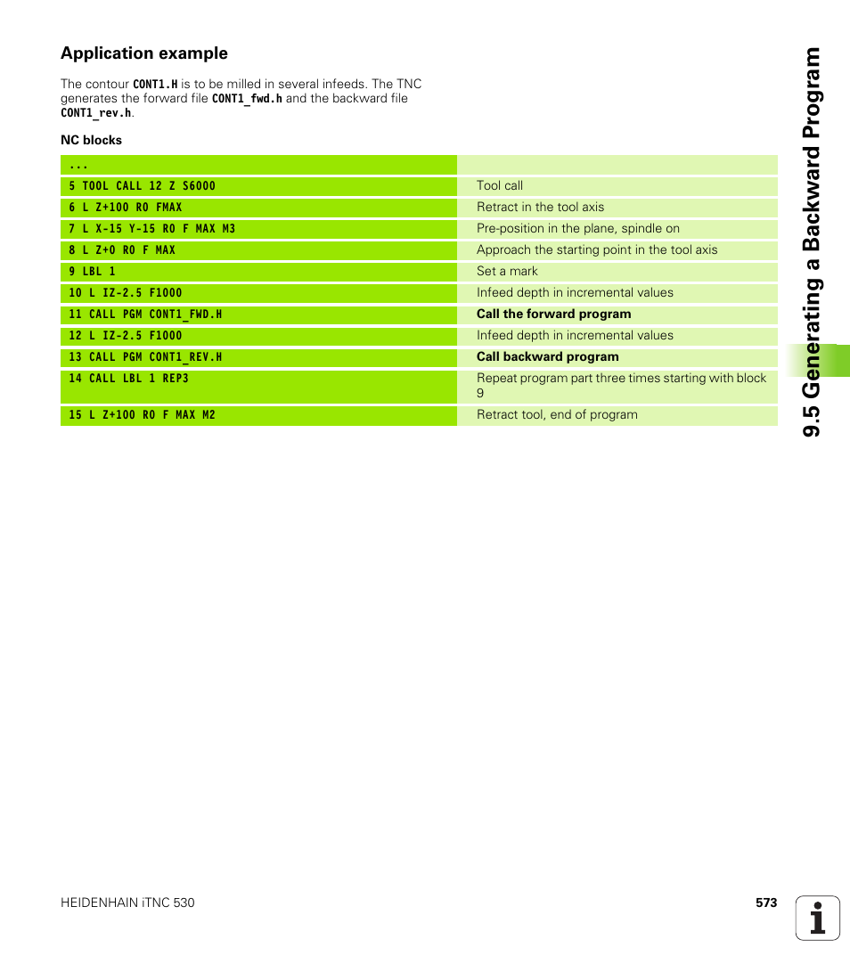 Application example | HEIDENHAIN iTNC 530 (340 49x-04) User Manual | Page 573 / 789