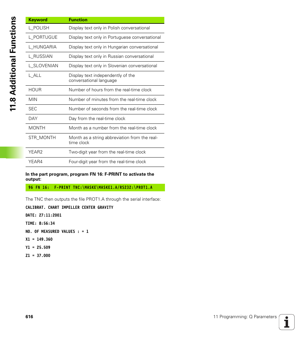 8 a d ditional f unctions | HEIDENHAIN iTNC 530 (340 49x-04) User Manual | Page 616 / 789