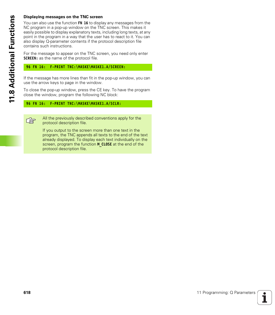 8 a d ditional f unctions | HEIDENHAIN iTNC 530 (340 49x-04) User Manual | Page 618 / 789