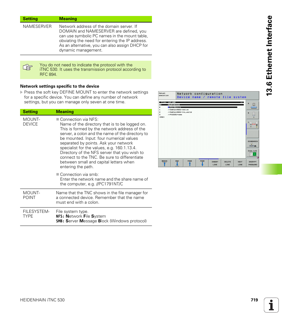 6 ether n et int e rf ace | HEIDENHAIN iTNC 530 (340 49x-04) User Manual | Page 719 / 789