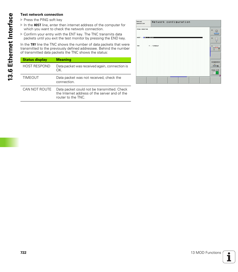 6 ether n et int e rf ace | HEIDENHAIN iTNC 530 (340 49x-04) User Manual | Page 722 / 789