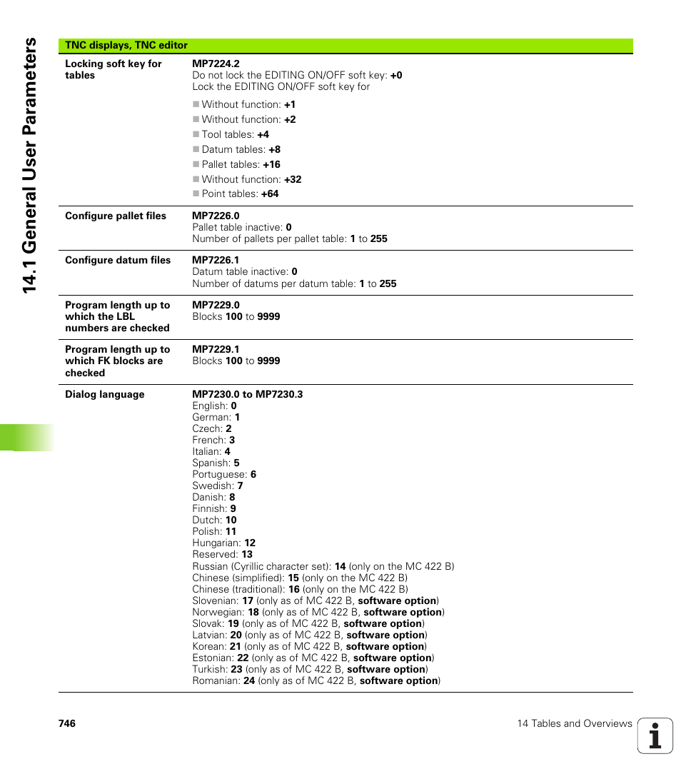 1 gener a l user p a ra met e rs | HEIDENHAIN iTNC 530 (340 49x-04) User Manual | Page 746 / 789