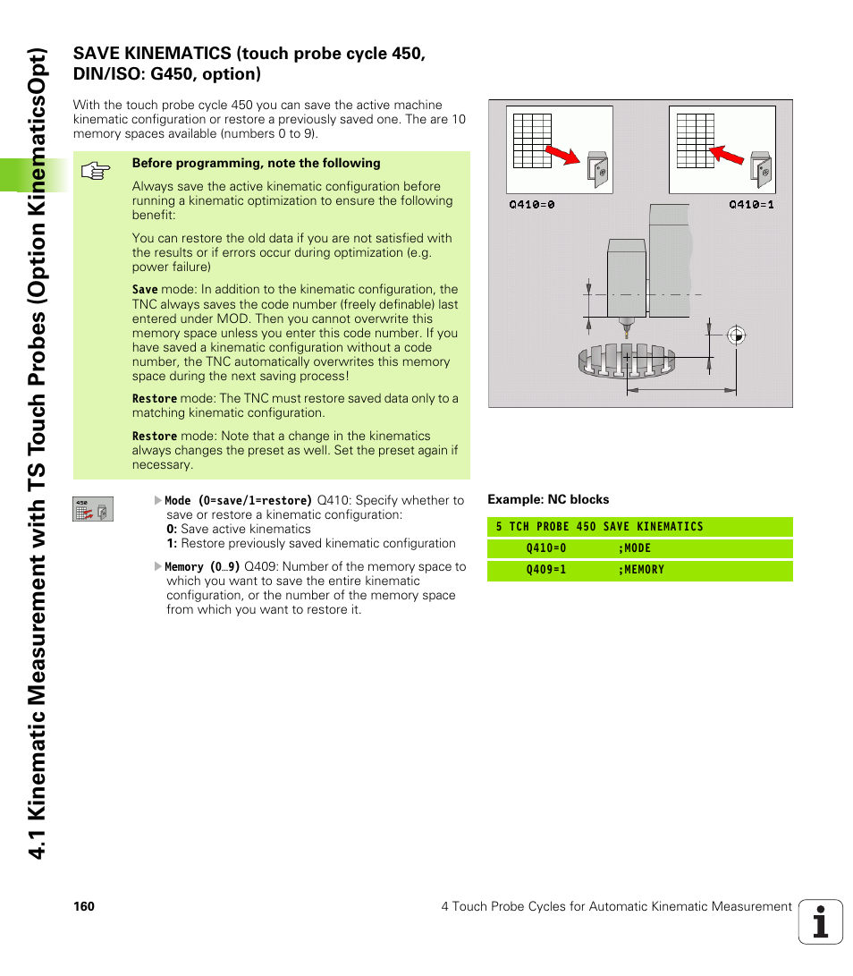 HEIDENHAIN iTNC 530 (340 49x-04) Touch Probe Cycles User Manual | Page 160 / 191